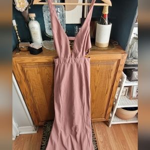 Blush scrappy dress